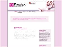 Tablet Screenshot of karalexpharma.com